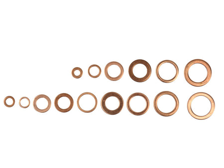 150 stuks metrisch koperen ring assortiment