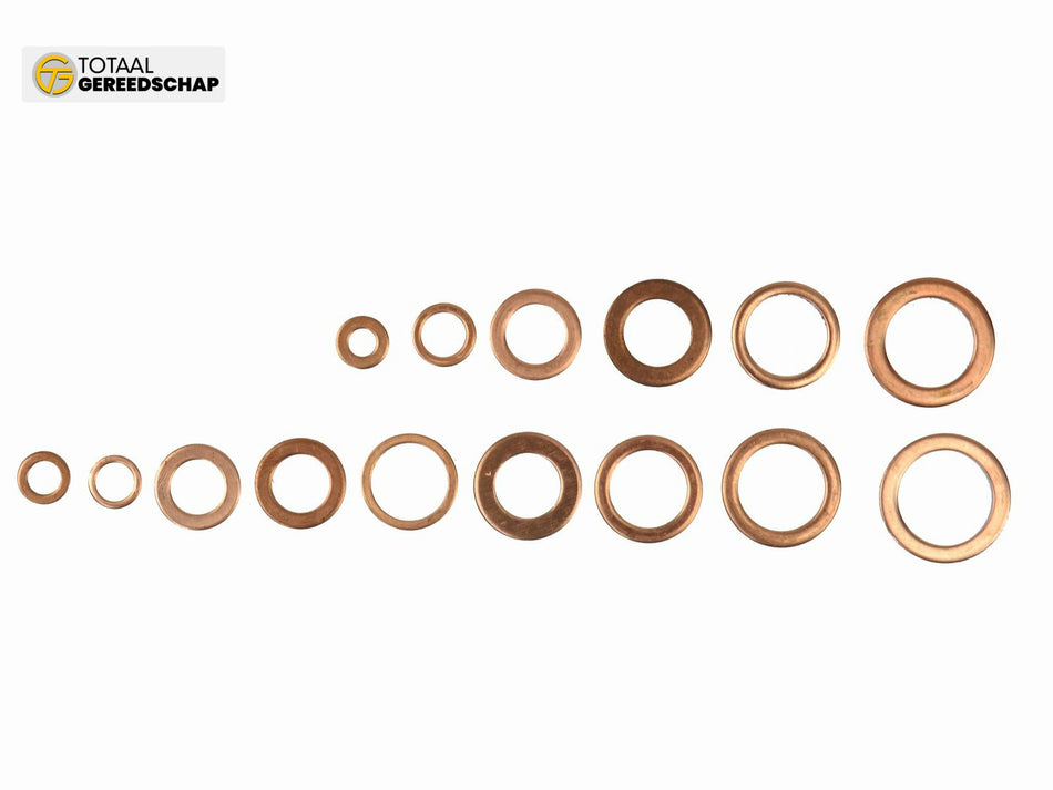 150 pcs Metric Copper Washer Assortment