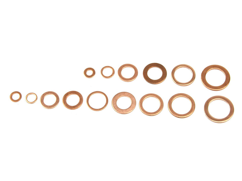 150 stuks metrisch koperen ring assortiment