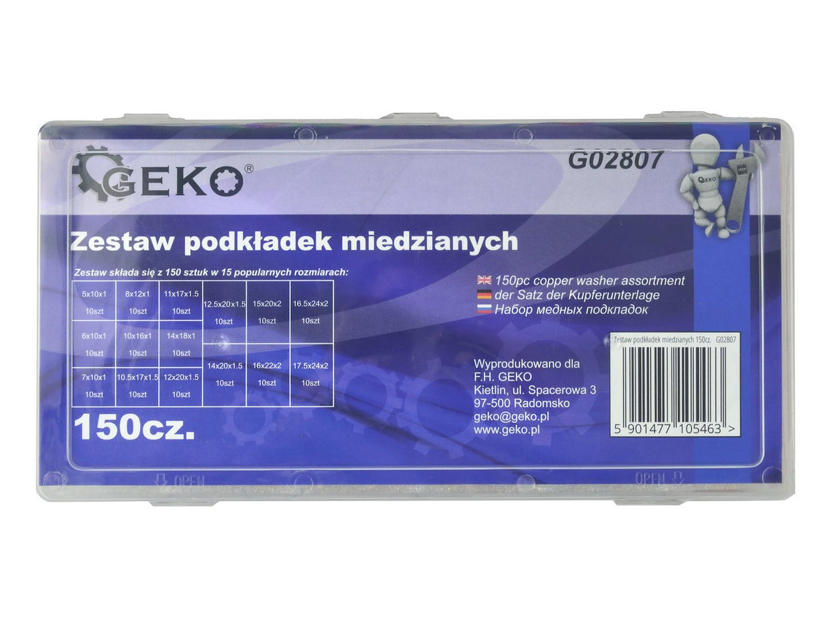 150 stuks metrisch koperen ring assortiment