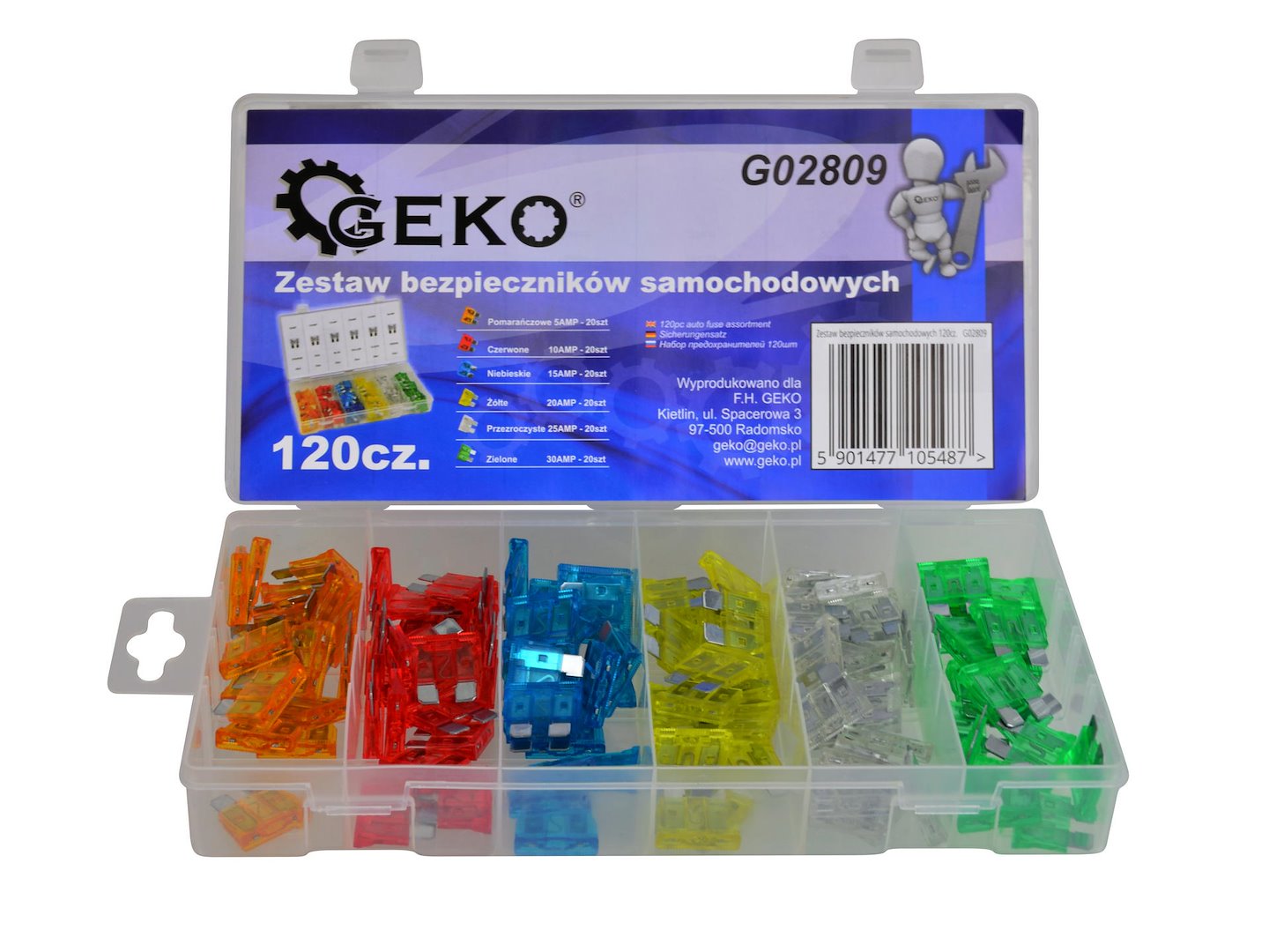 120-delige auto zekering assortiment