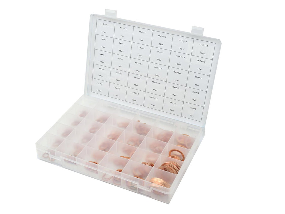 300 stuks metrisch koperen ring assortiment