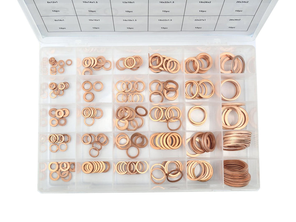 300 stuks metrisch koperen ring assortiment