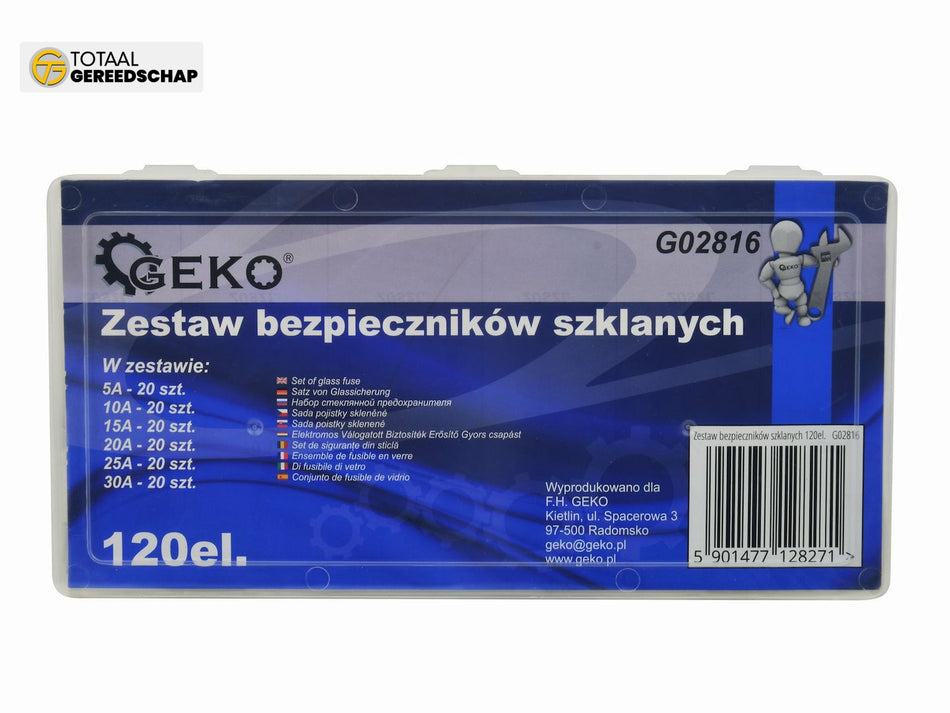 120pcs set of glass fuse