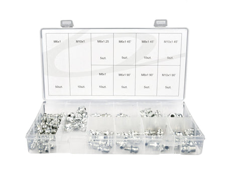 Hydraulische vetnippel assortiment 110 stuks