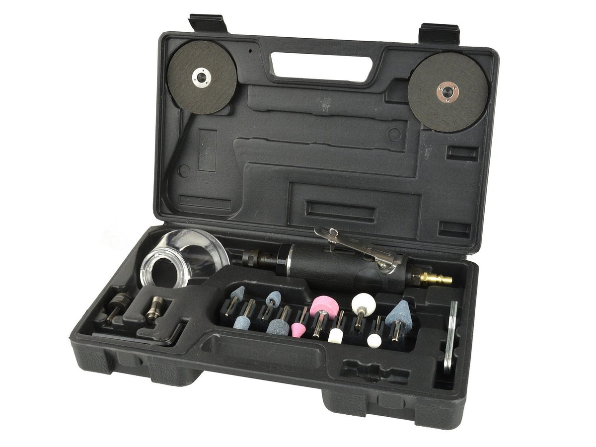 Lucht slijper set met accessoires assortiment