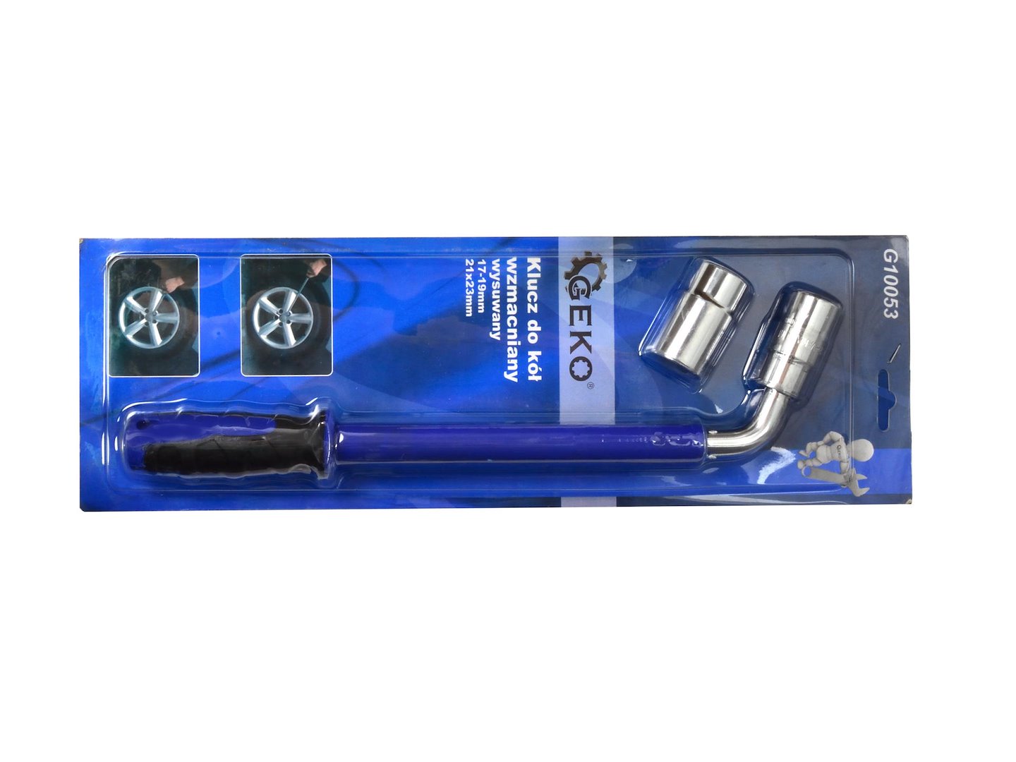 Telescopische moersleutel blauw met handvat PREMIUM 17x19 mm 21x23 mm