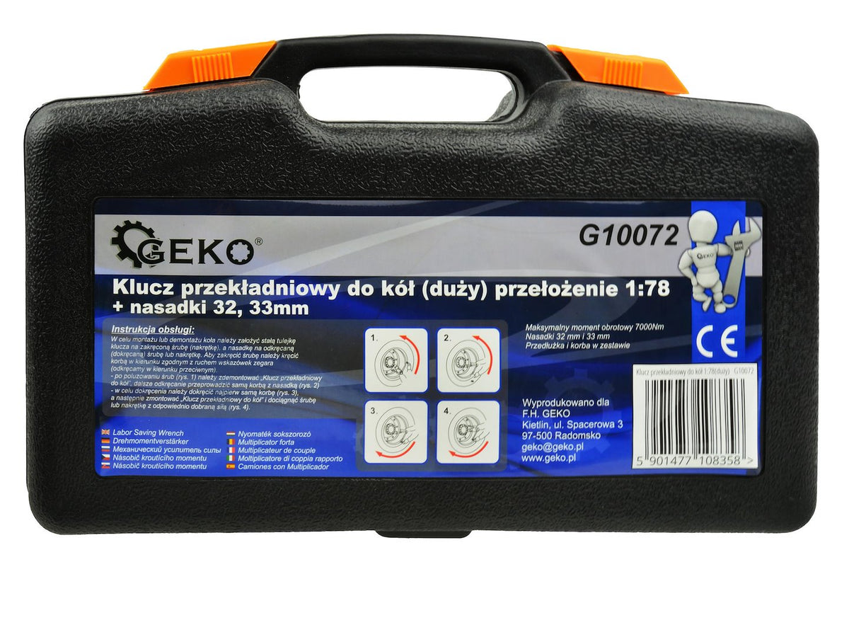 Arbeidsbesparende sleutel QL-68D zwarte sleutel met doppen 32,33mm