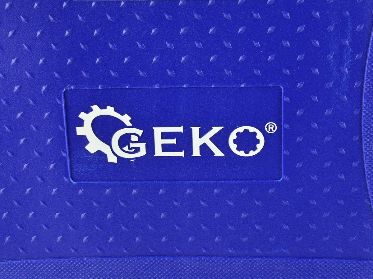 GEKO monteursgereedschapsset gepolijst CrV 108 dlg 1/2" & 1/4" aandrijving