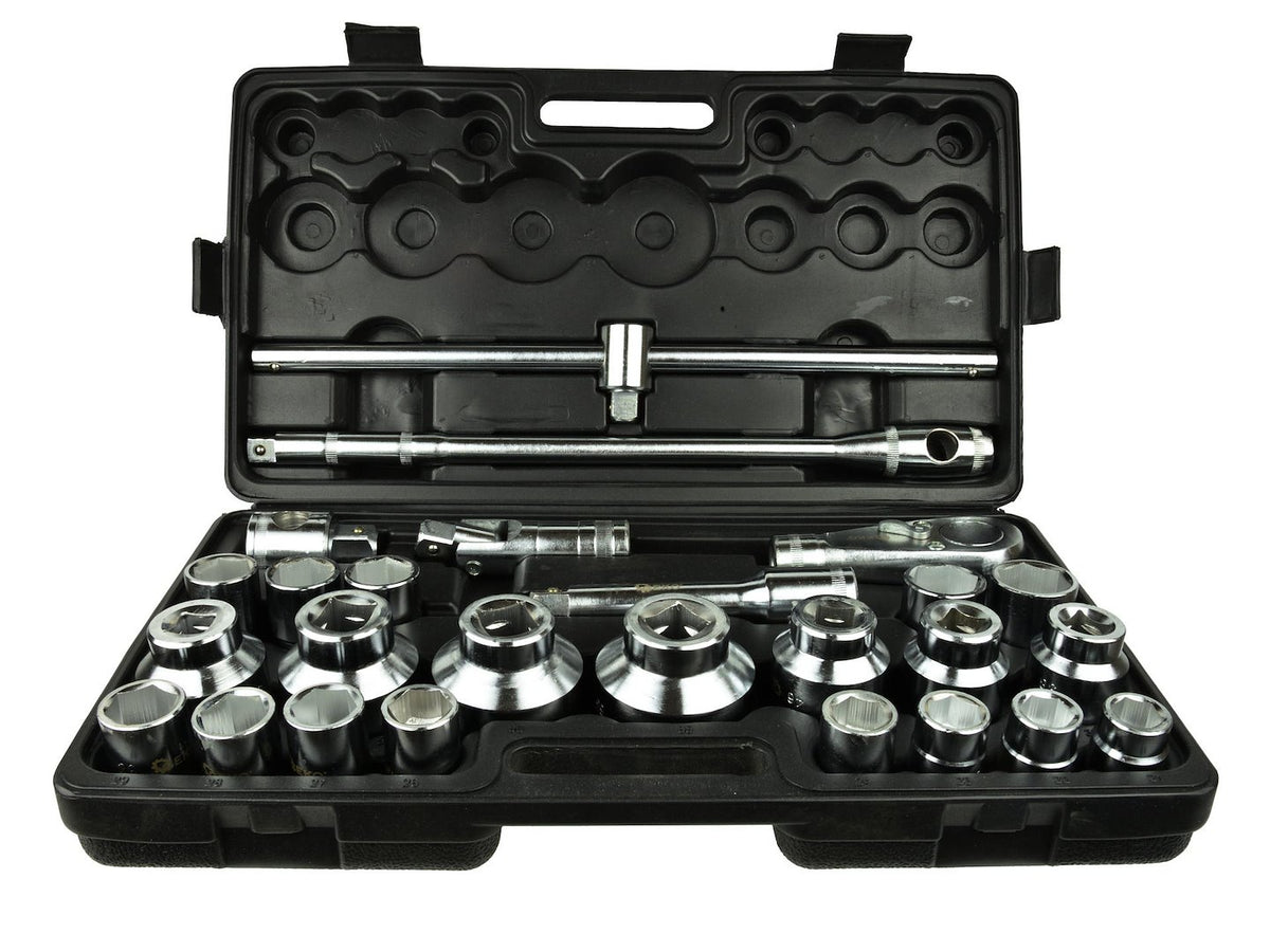 6-punts doppen-set 3/4" & 1" aandrijving 21-65mm 26-delig