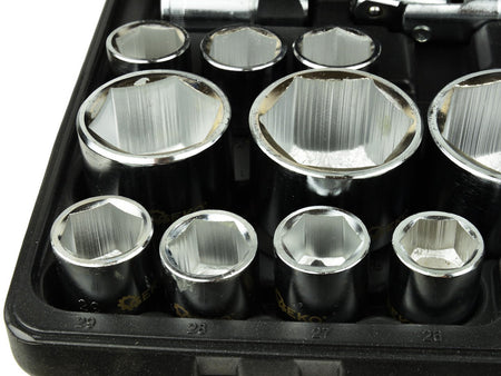 6-punts doppen-set 3/4" & 1" aandrijving 21-65mm 26-delig