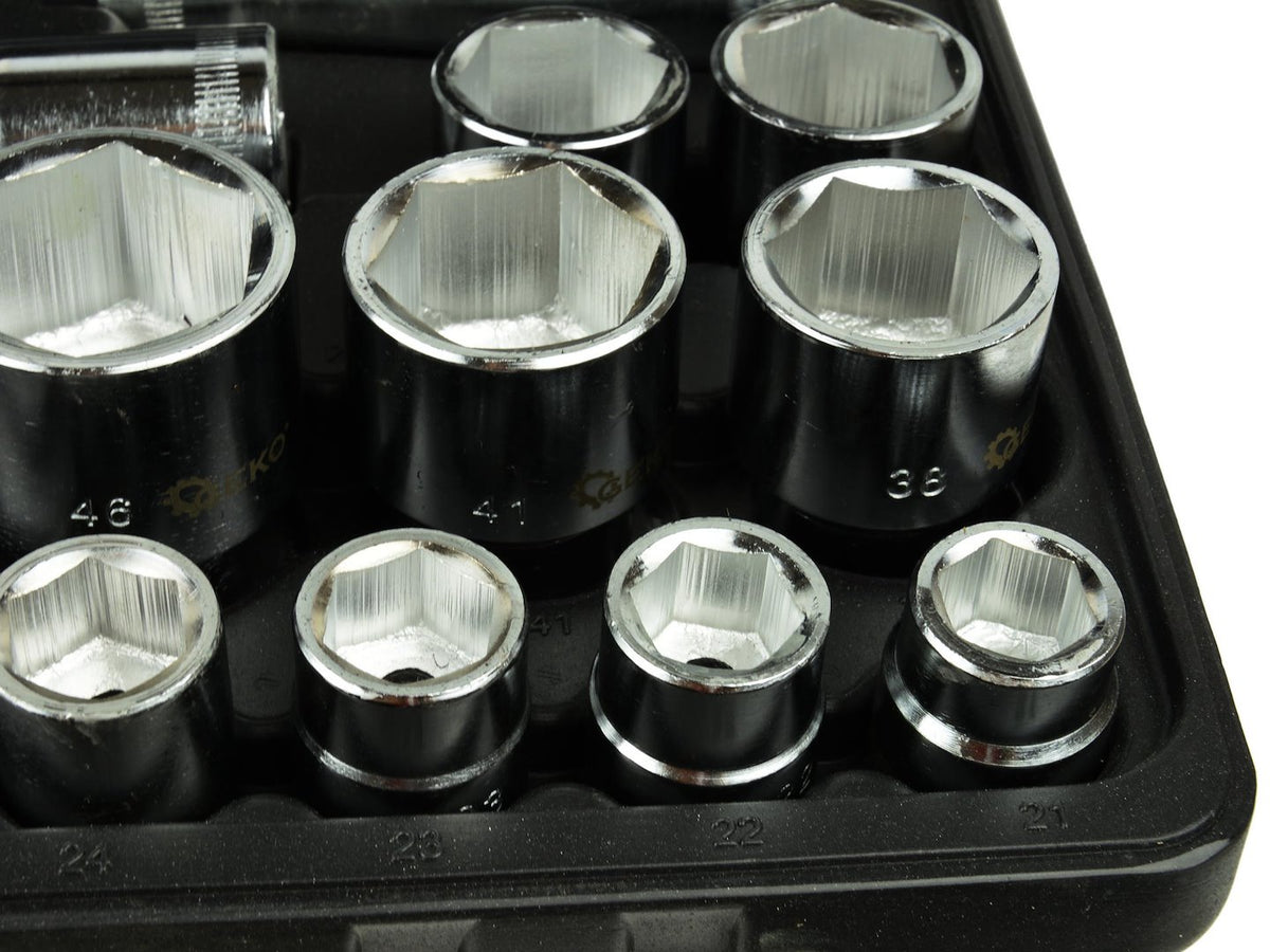 6-punts doppen-set 3/4" & 1" aandrijving 21-65mm 26-delig