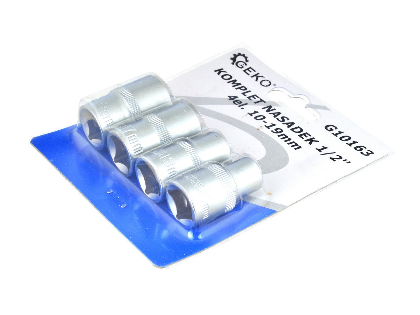 4 stuks 1/2" 10-19 mm Cr-V dopsleutelset