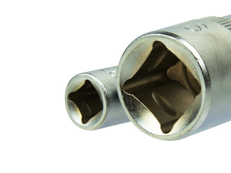 TORX-dopsleutelset E4-E16 CrV 1/4 & 1/2 inch aandrijving 9 stuks