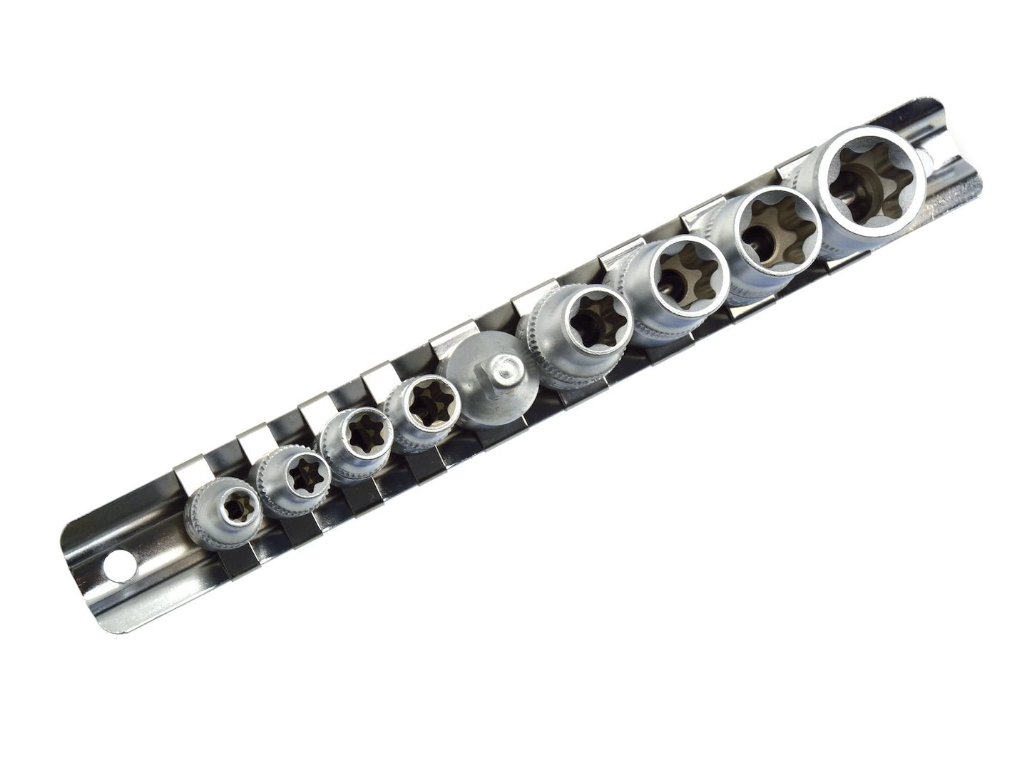 TORX-dopsleutelset E5-E16 CrV 1/4 & 3/8 inch aandrijving 9 stuks