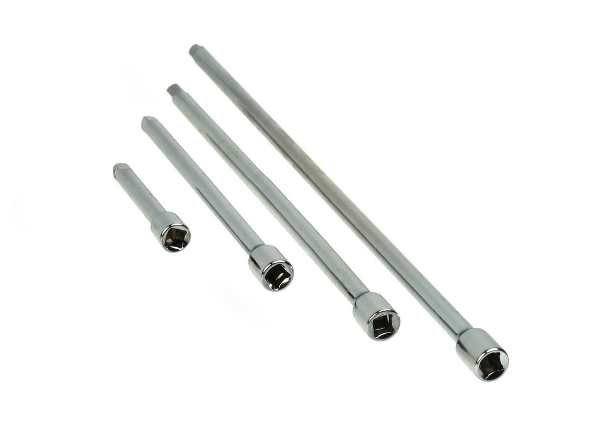 1/4" aandrijflengte-set 4 stuks GEKO Profi