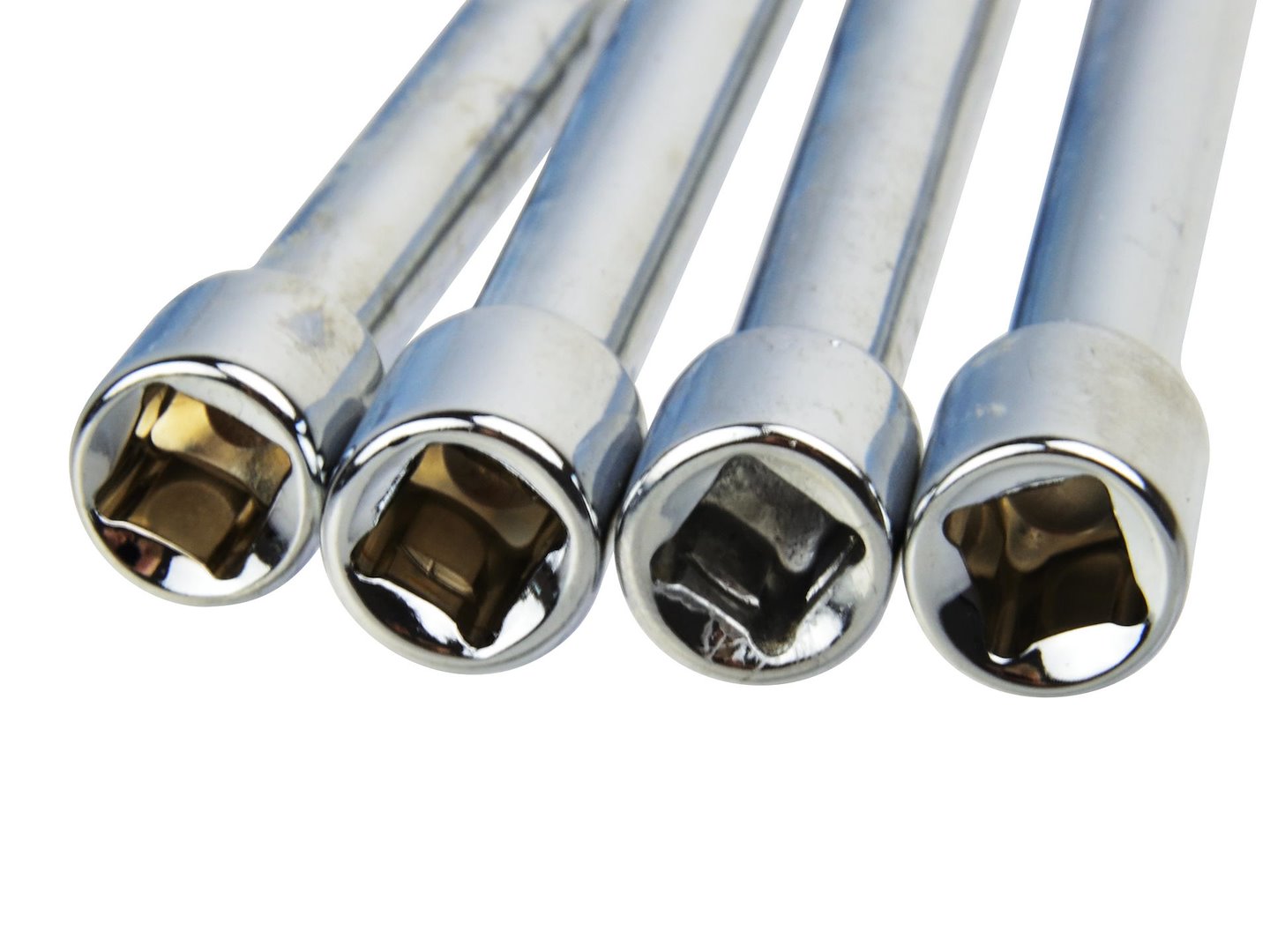 1/4" aandrijflengte-set 4 stuks GEKO Profi