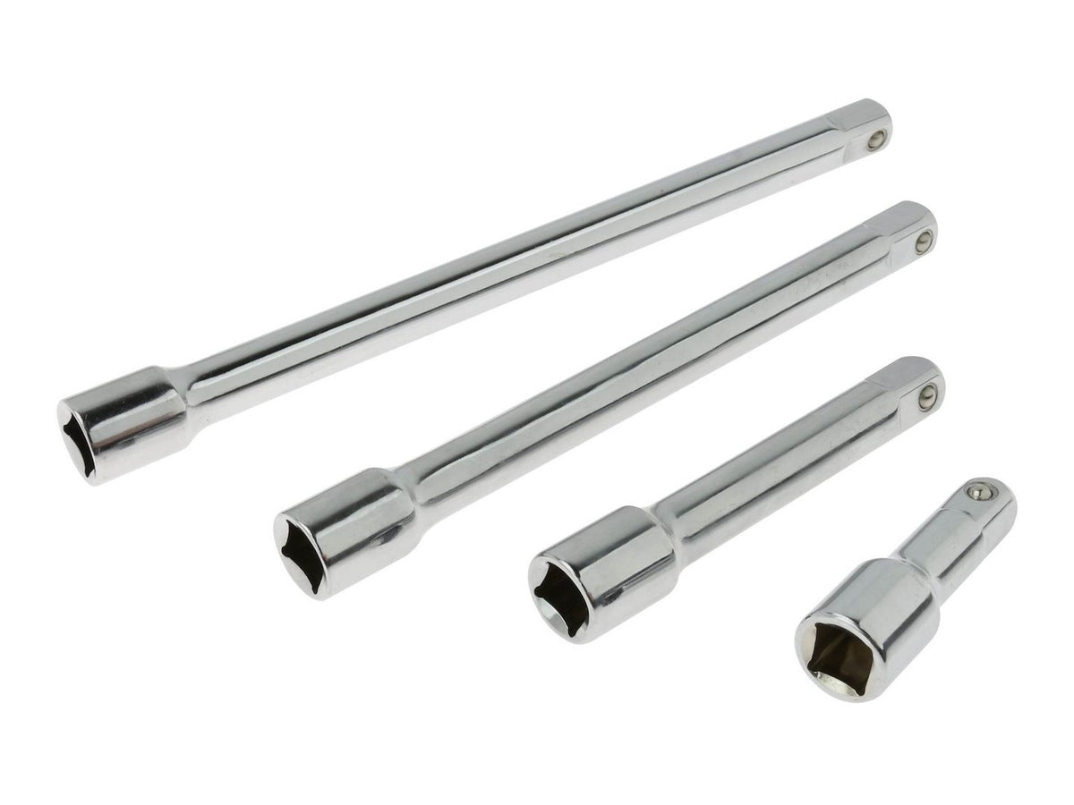1/2" aandrijflengte-set 4 stuks GEKO Profi