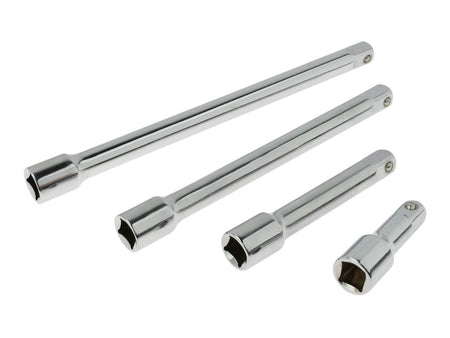 1/2" aandrijflengte-set 4 stuks GEKO Profi