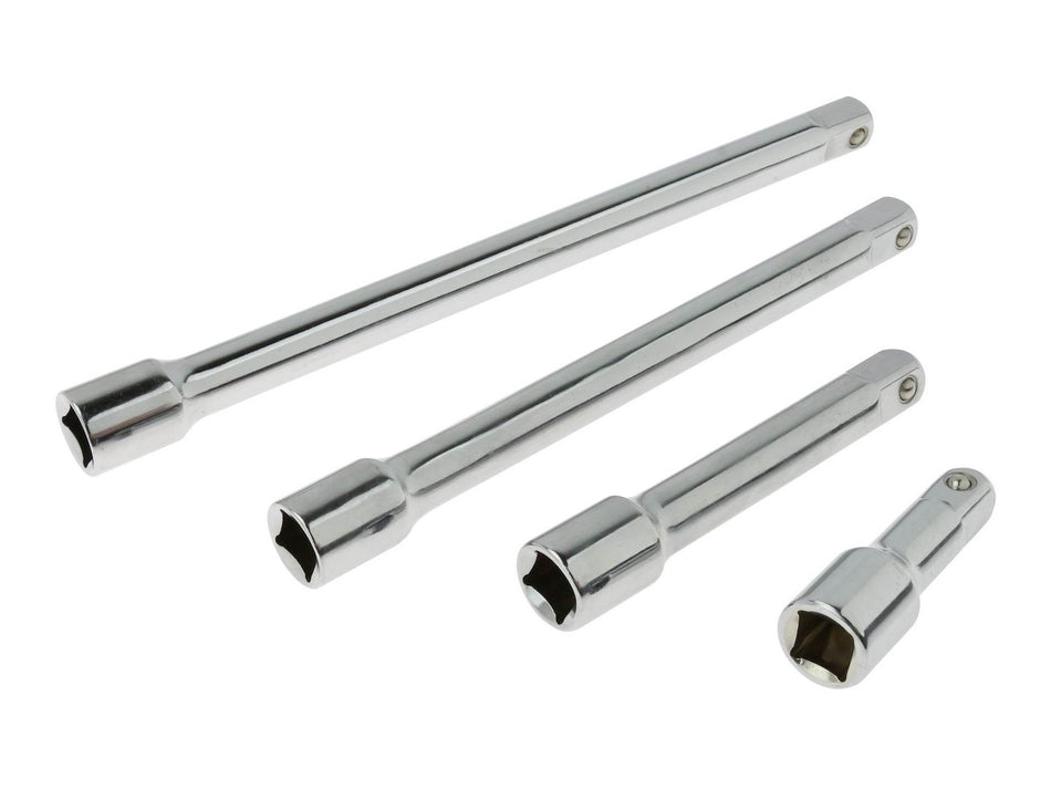 1/2" aandrijflengte-set 4 stuks GEKO Profi