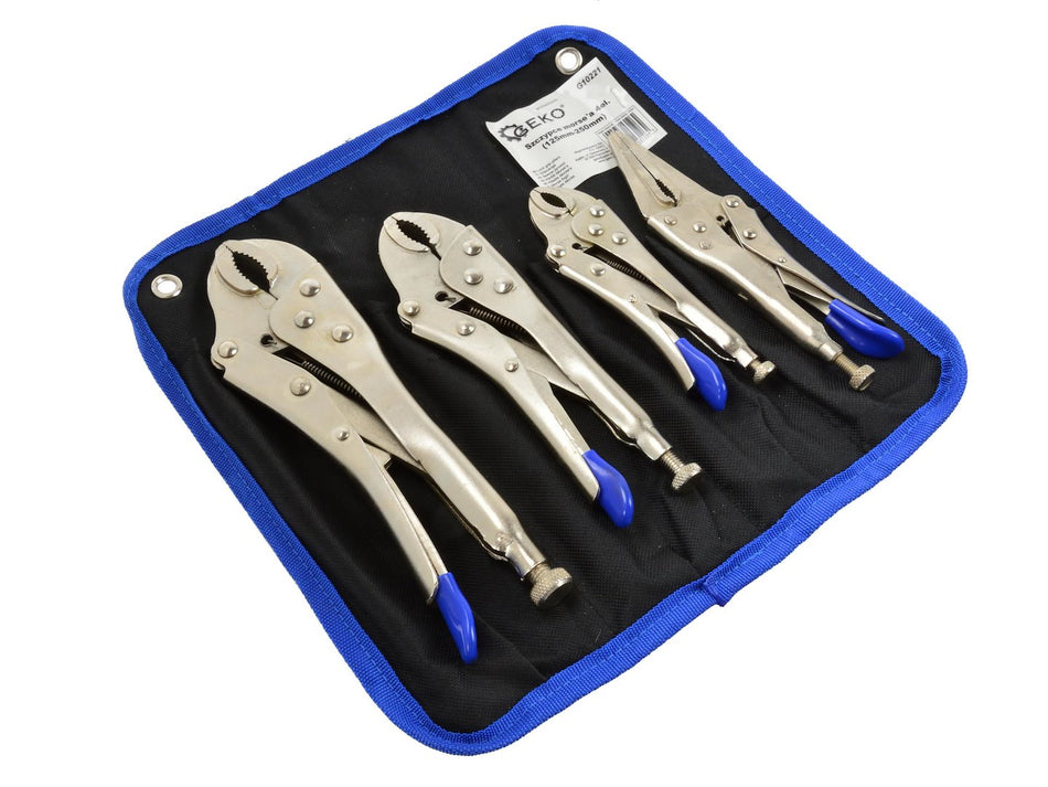 Gripknijptangen set 4 stuks 125mm - 250mm