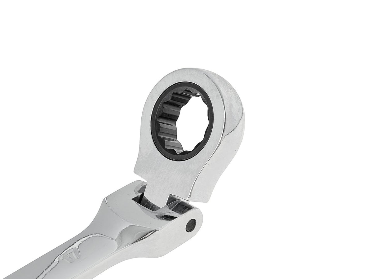 Combinatiesleutelset met flexibele kop en ratel 8-22mm 8 stuks