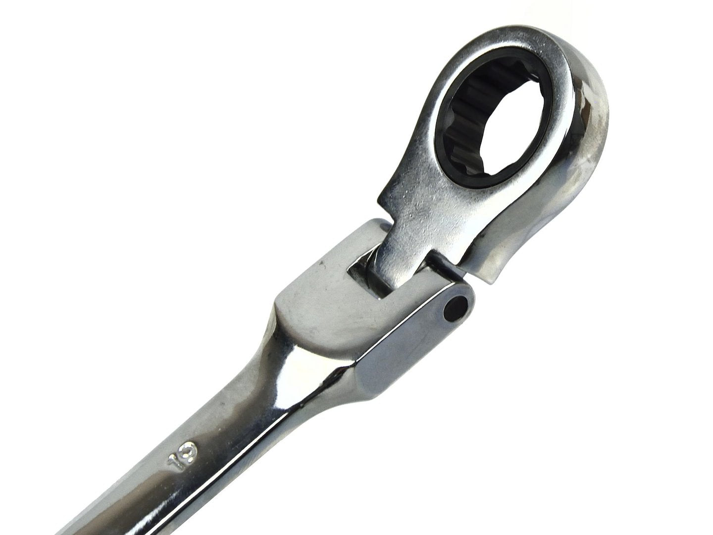 Combinatiesleutelset met flexibele kop en ratel 8-19mm 6 stuks