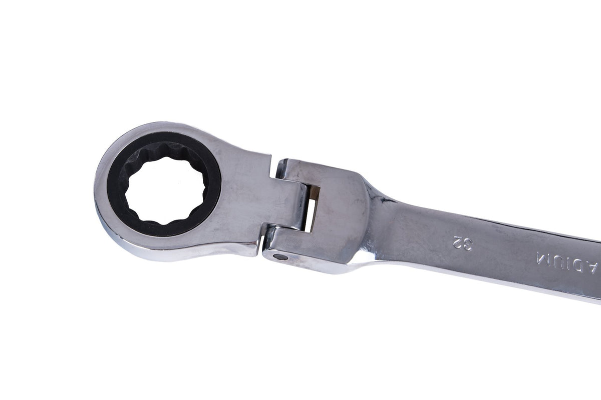 Combinatiesleutelset met flexibele kop en ratel 6-32mm 22 stuks