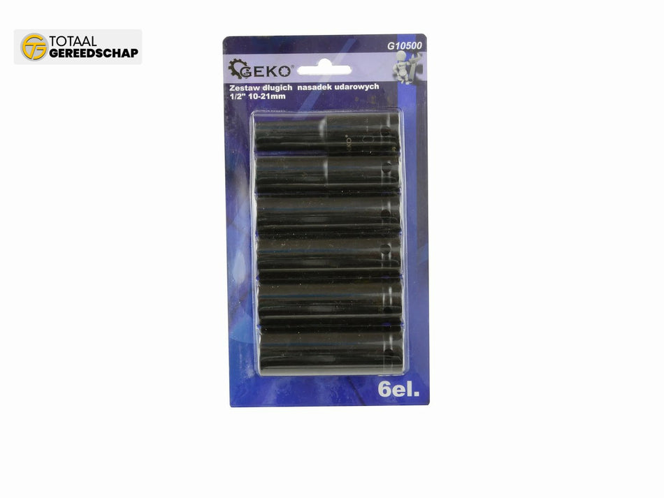 Deep sockets 1/2" 10-21mm