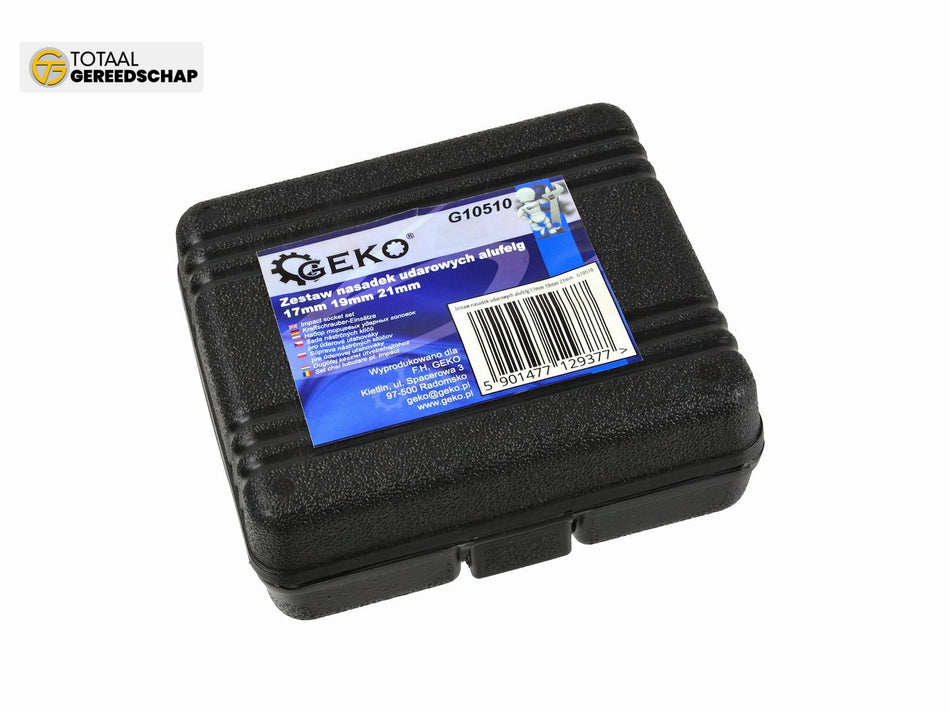 Alloy Rim Impact Socket Set 17mm 19mm 21mm