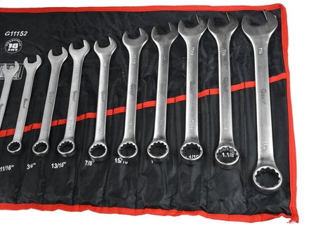 Combinationsleutelset inch 1/4"-1-1/4"