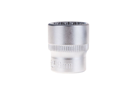 Dopsleutel 12-kant. 3/8" CRV 18mm