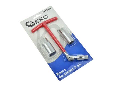 Knikbare bougiesleutel 3-delig/opnames 16 en 21mm/