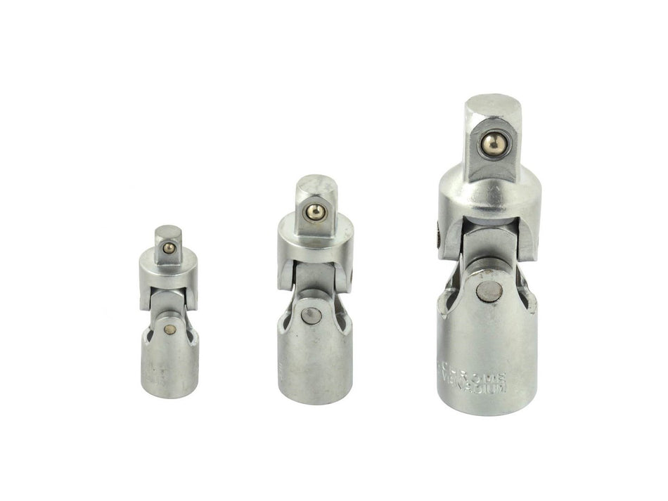 3-delige cardanenset 1/2", 3/8", 1/4"