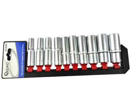 6-punts diepe dopsleutelset 10-24 mm 1/2" aandrijving 10 stuks