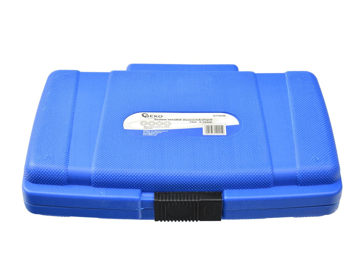 1/2" tandvergrendeldopsleutelset 8-32mm 19 stuks