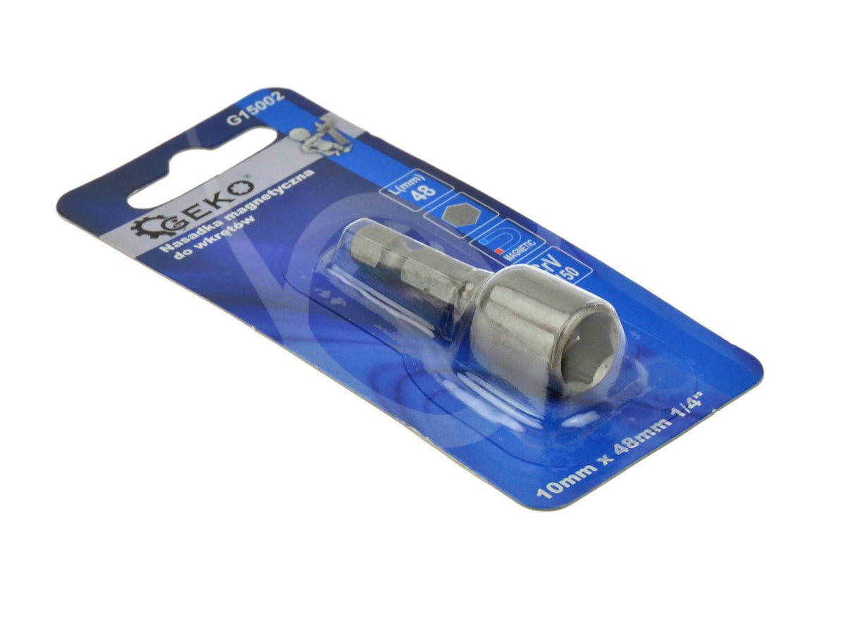 Magnetische boorbits zeskantige dopsleutel 10mm x 48mm 1/4"