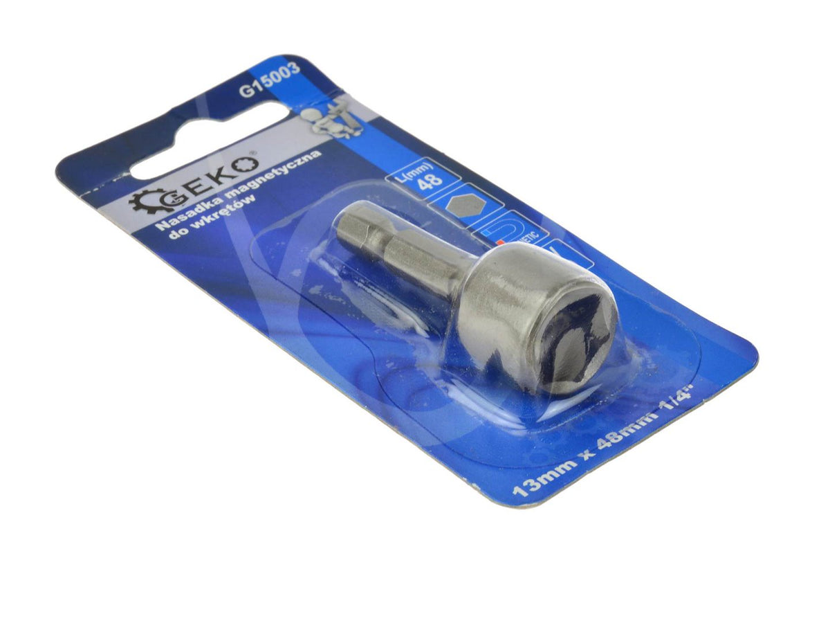 Magnetische boorbits zeskantige dopsleutel 13mm x 48mm 1/4"