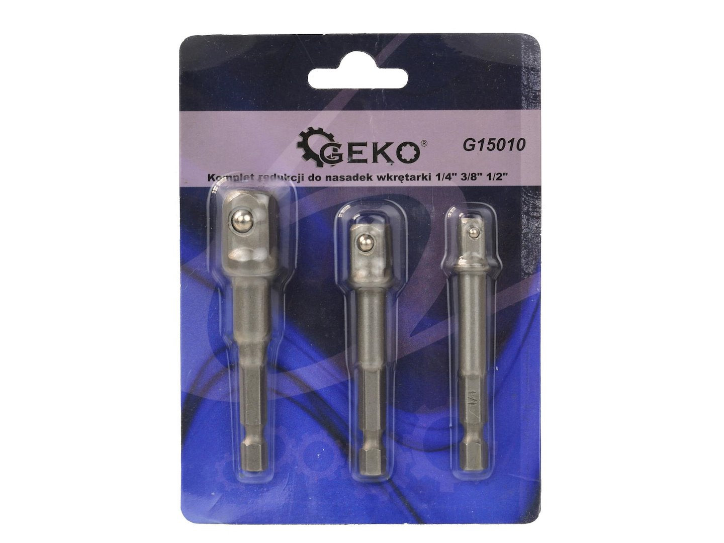 Adapterset voor boordsleutel 3 stuks - 1/2" 3/8" 1/4"