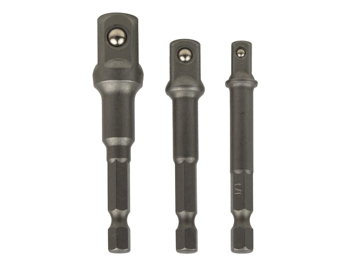 Adapterset voor boordsleutel 3 stuks - 1/2" 3/8" 1/4"