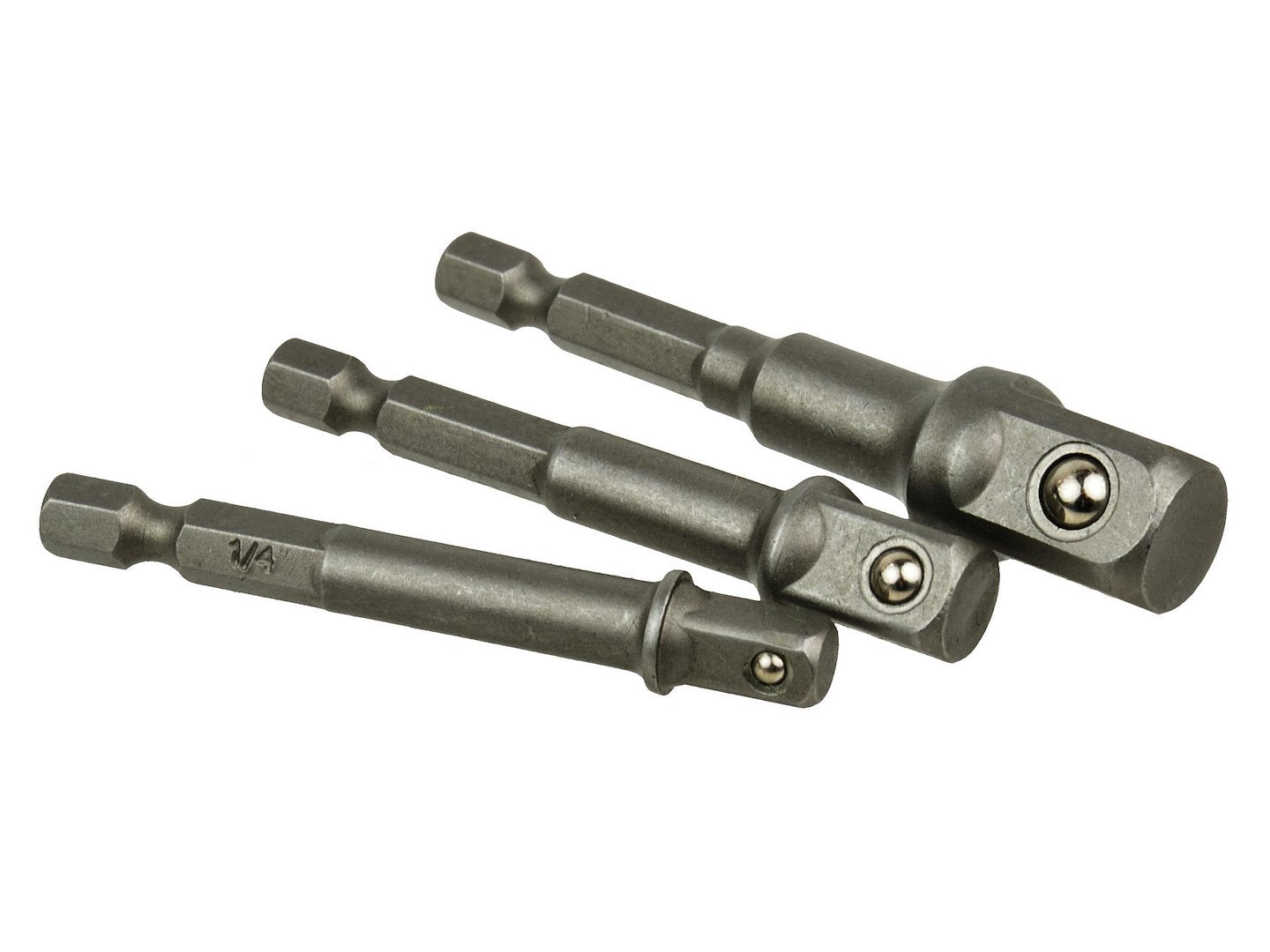 Adapterset voor boordsleutel 3 stuks - 1/2" 3/8" 1/4"