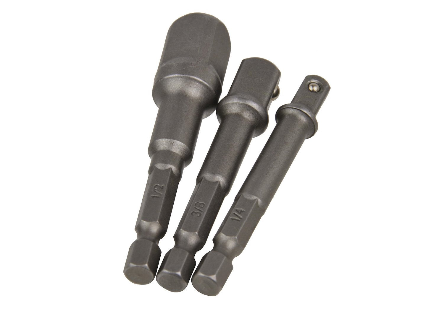 Adapterset voor boordsleutel 3 stuks - 1/2" 3/8" 1/4"
