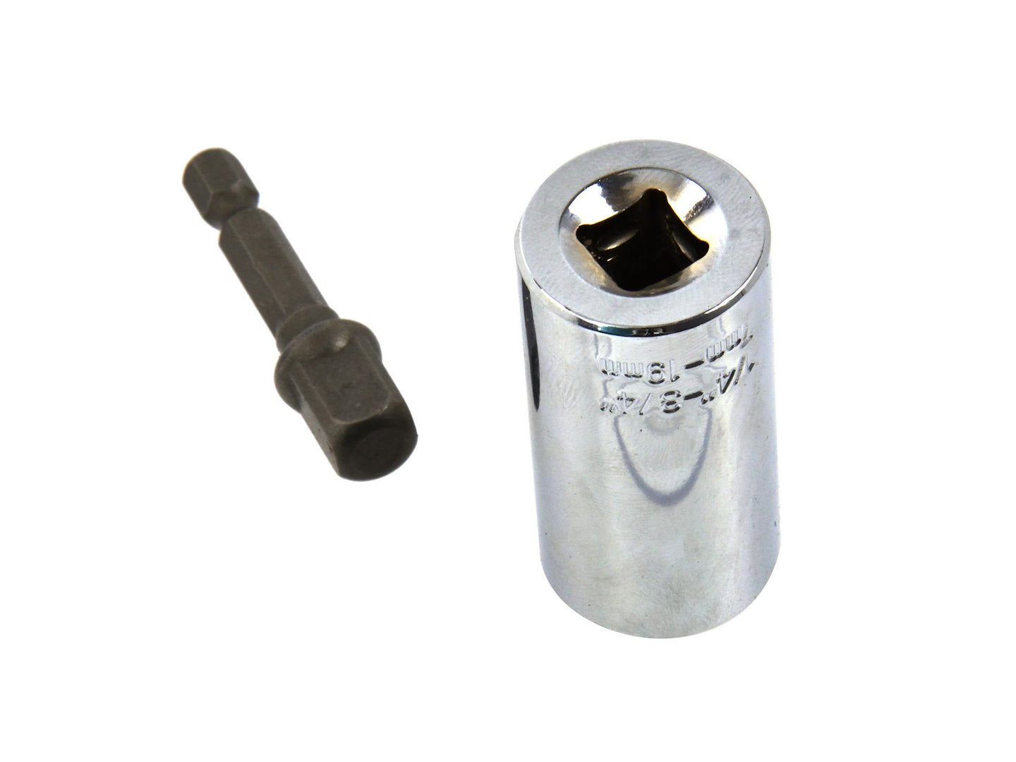 Universele dopsleuteladapter CrV 7-19 + adapter voor boormachine