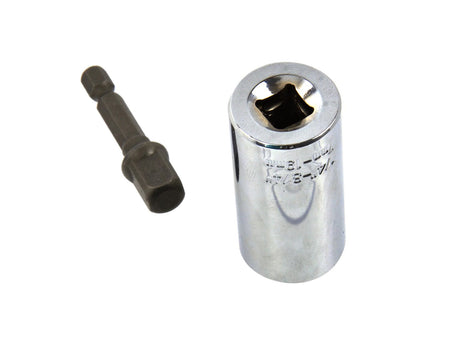 Universele dopsleuteladapter CrV 7-19 + adapter voor boormachine