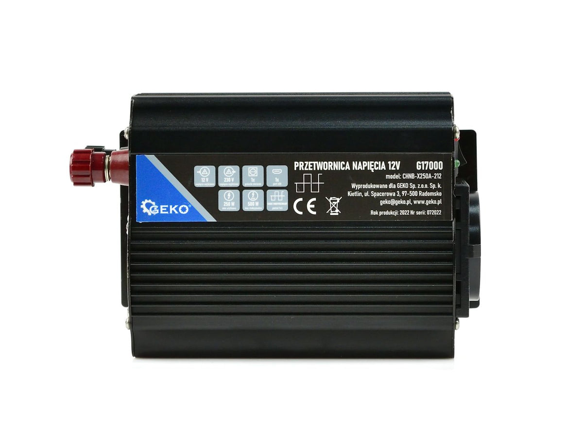 Spanningsomzetter 12V/230V 250/500W