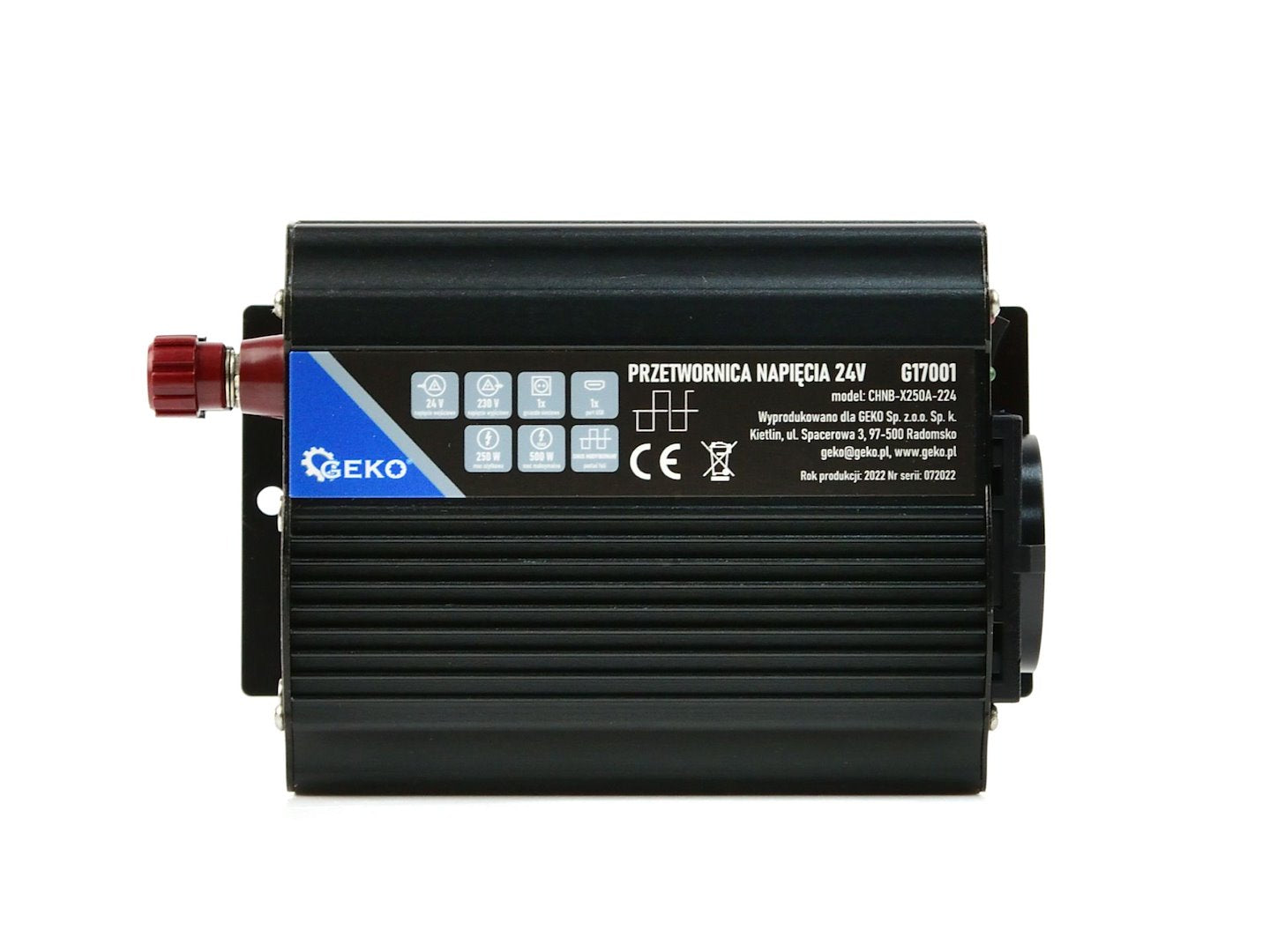 Spanningsomzetter 24V/230V 250/500W