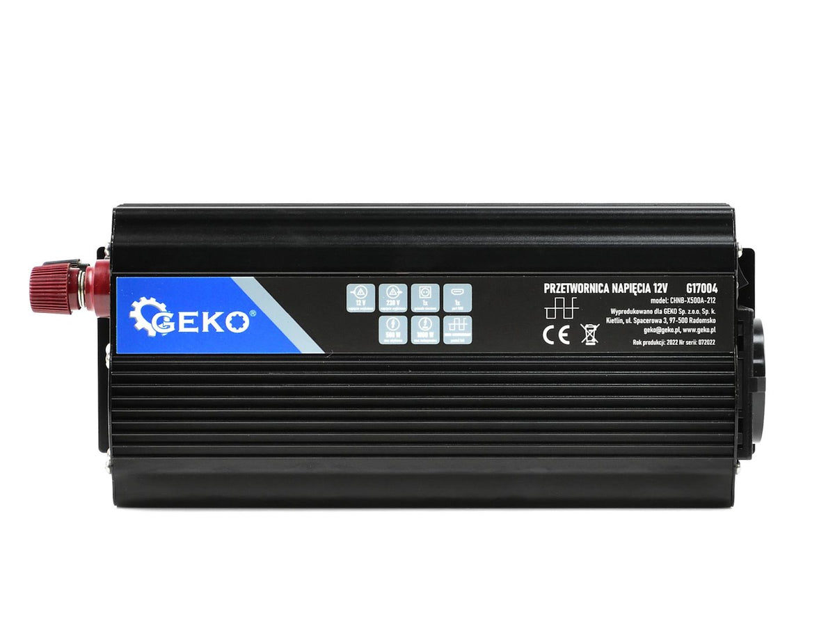 Spanningsomzetter 12V/230V 500/1000W