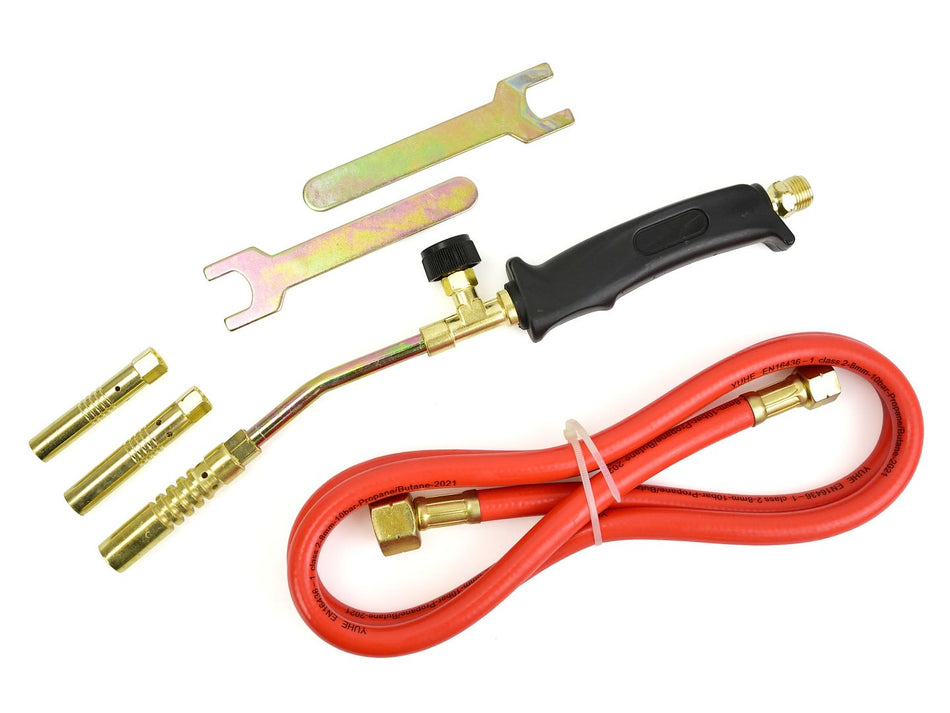 Verwarmingsbrander 2kW Drie Koppen 13-15-17mm Rubber Slang 1,5m