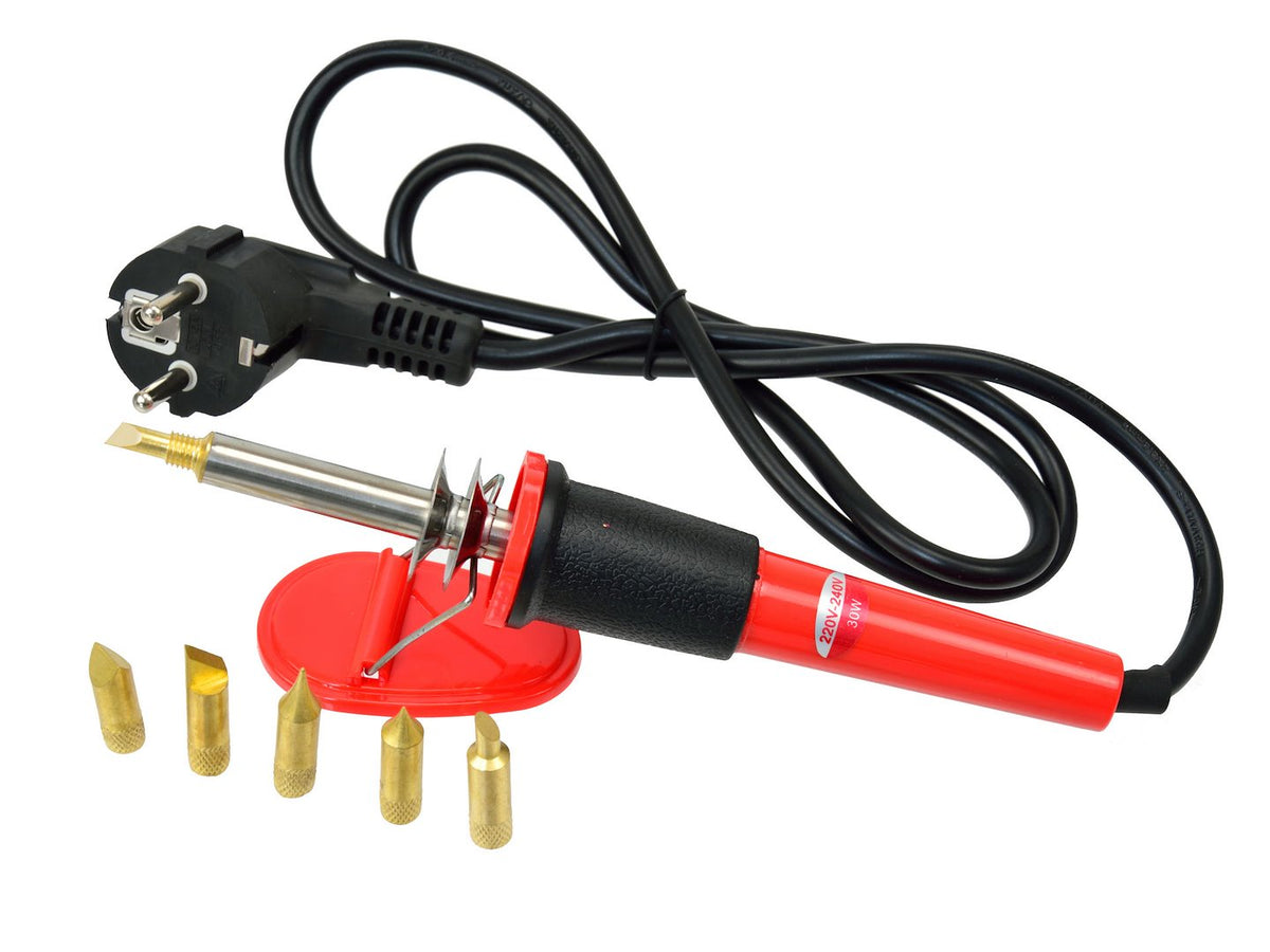 Houtbrand Soldeerpunt Pen met Tips 6-delig