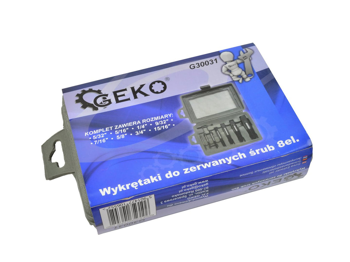 Set van 8 schroefverwijderaars